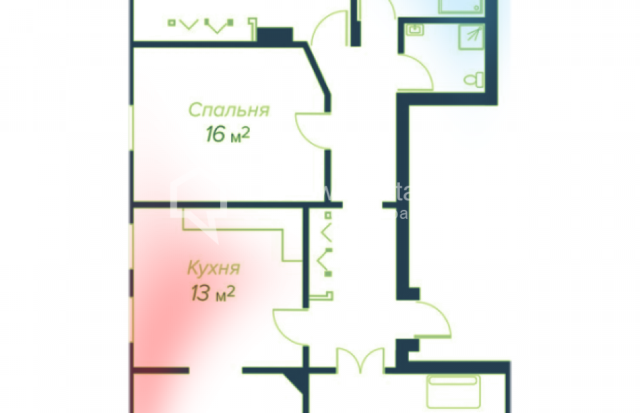 Photo #19 4-room (3 BR) apartment for <a href="http://moscow-rentals.ru/en/articles/long-term-rent" target="_blank">a long-term</a> rent
 in Russia, Moscow, Degtyarnyi lane, 10 С 2
