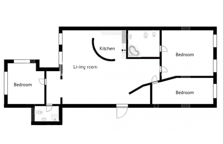 Фото №16 4-комн. кв. в аренду на длительный срок в Россия, Москва, ул Спиридоновка, 36С1