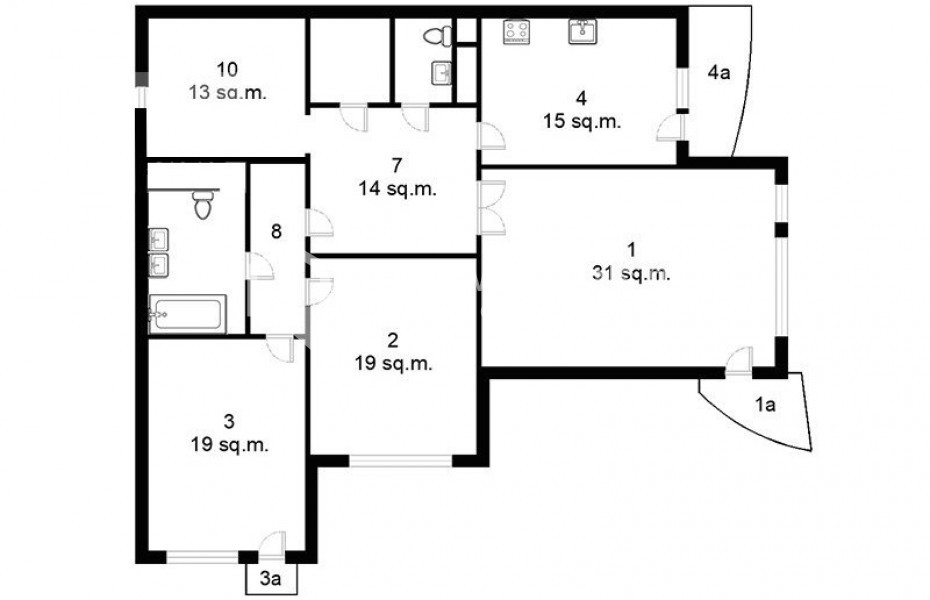 Photo #16 3-room (2 BR) apartment for <a href="http://moscow-rentals.ru/en/articles/long-term-rent" target="_blank">a long-term</a> rent
 in Russia, Moscow, Fersmana str, 11