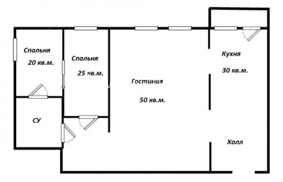 Photo #18 3-room (2 BR) apartment for <a href="http://moscow-rentals.ru/en/articles/long-term-rent" target="_blank">a long-term</a> rent
 in Russia, Moscow, Bolshaya Gruzinskaya str, 69