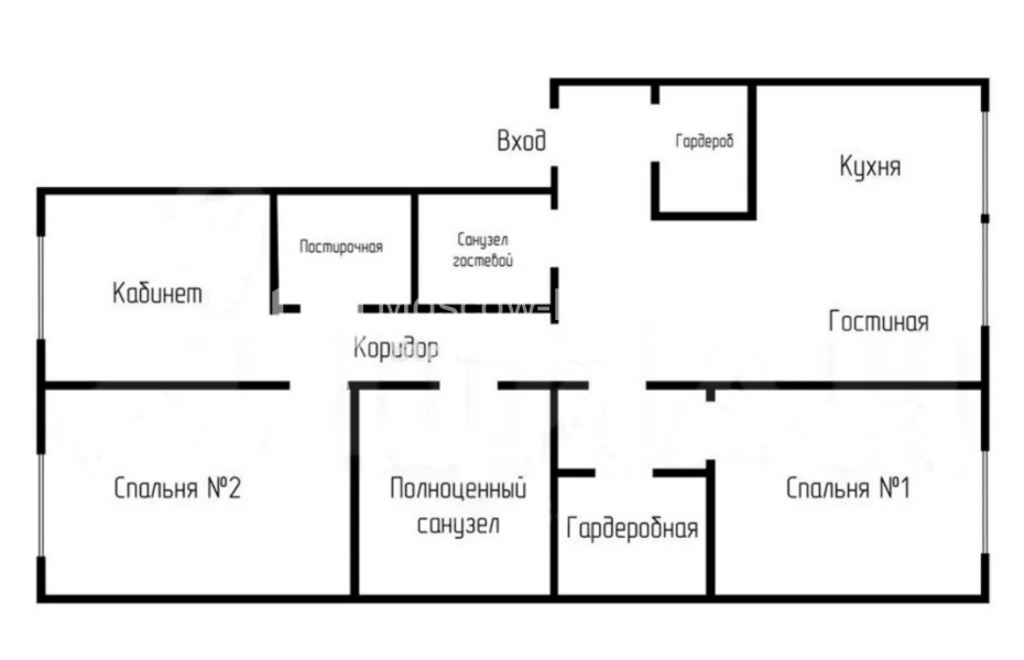 Photo #13 4-room (3 BR) apartment for <a href="http://moscow-rentals.ru/en/articles/long-term-rent" target="_blank">a long-term</a> rent
 in Russia, Moscow, Malaya Pirogovskaya str, 8