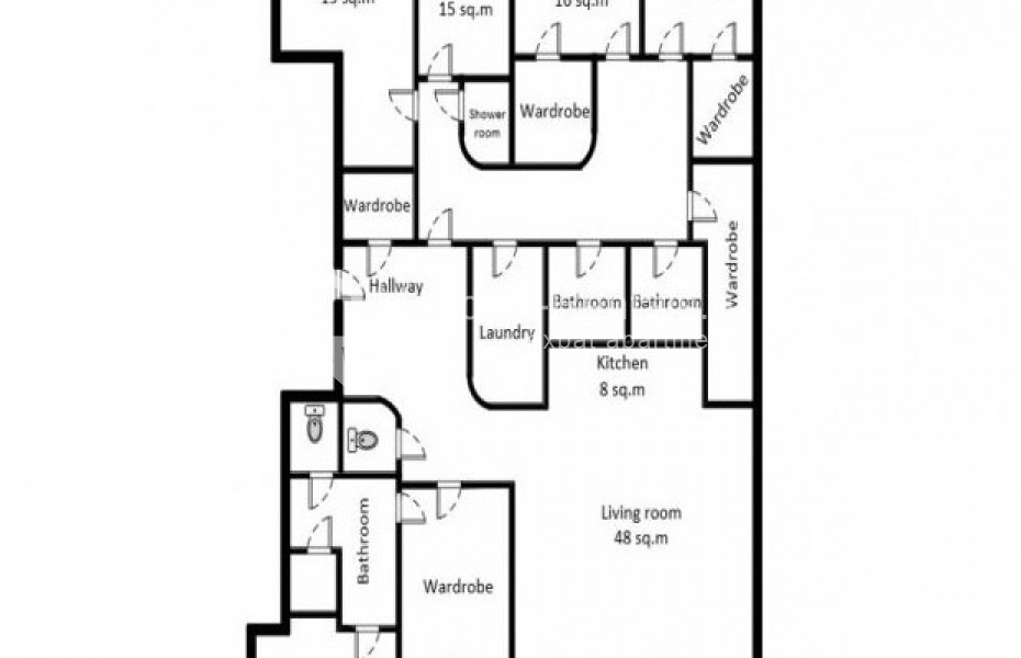 Photo #34 6-room (5 BR) apartment for <a href="http://moscow-rentals.ru/en/articles/long-term-rent" target="_blank">a long-term</a> rent
 in Russia, Moscow, Smolenskyi lane, 24К1