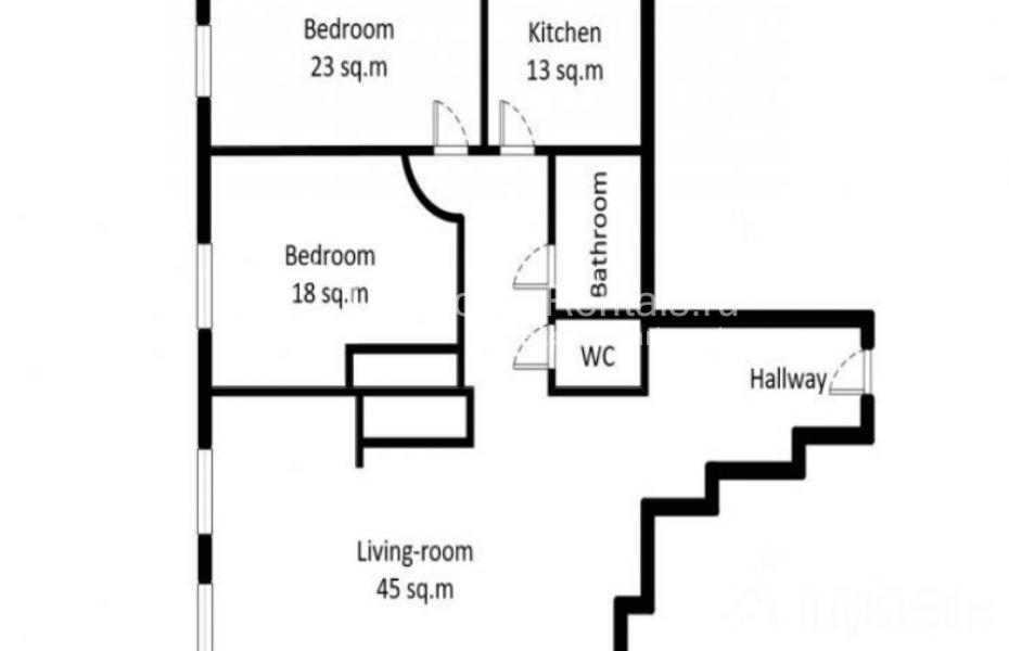 Photo #21 3-room (2 BR) apartment for <a href="http://moscow-rentals.ru/en/articles/long-term-rent" target="_blank">a long-term</a> rent
 in Russia, Moscow, Minskaya str, 1Гк1