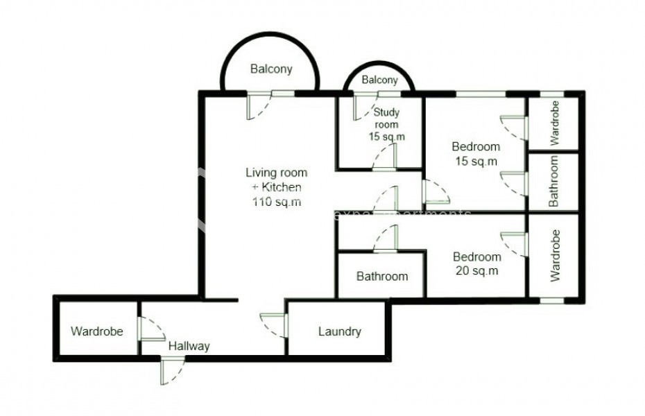 Photo #20 4-room (3 BR) apartment for <a href="http://moscow-rentals.ru/en/articles/long-term-rent" target="_blank">a long-term</a> rent
 in Russia, Moscow, Ordynskyi lane, 4А