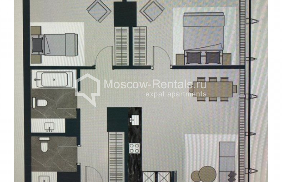 Photo #19 3-room (2 BR) apartment for <a href="http://moscow-rentals.ru/en/articles/long-term-rent" target="_blank">a long-term</a> rent
 in Russia, Moscow, 1st Krasnogvrdeiskyi pr, 22С2