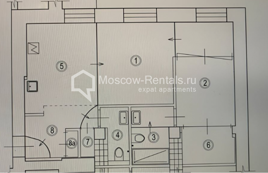 Photo #21 2-room (1 BR) apartment for <a href="http://moscow-rentals.ru/en/articles/long-term-rent" target="_blank">a long-term</a> rent
 in Russia, Moscow, 1st Tverskaya-Yamskaya str, 12