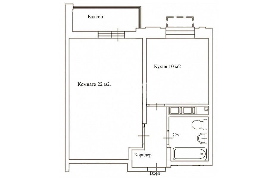 Фото №15 1-комн. кв. в аренду на длительный срок в Россия, Москва, Послаников пер, 6