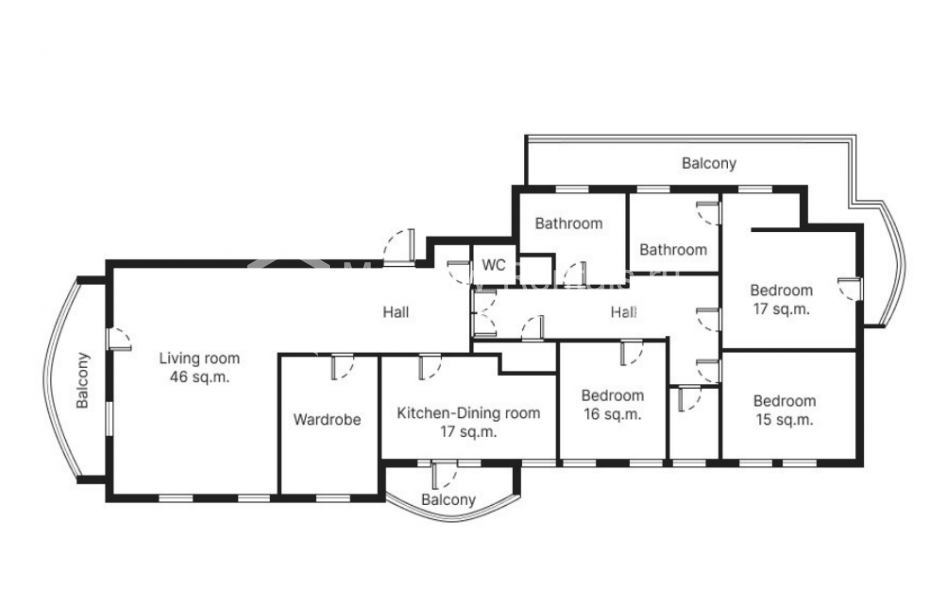 Photo #21 4-room (3 BR) apartment for <a href="http://moscow-rentals.ru/en/articles/long-term-rent" target="_blank">a long-term</a> rent
 in Russia, Moscow, M. Bronnaya str, 14